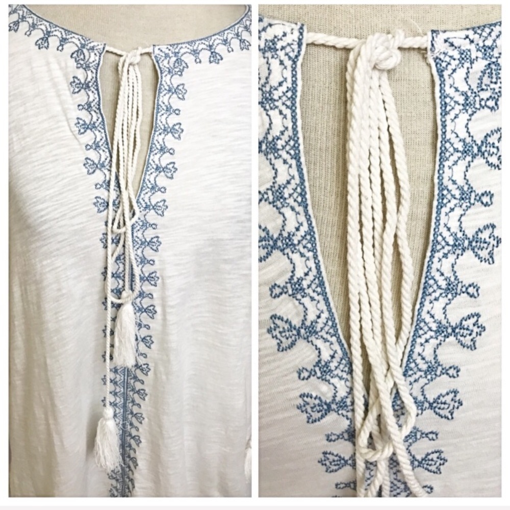 Festival Bohemian Tassel Tunic Top S/M - Picture 8 of 8